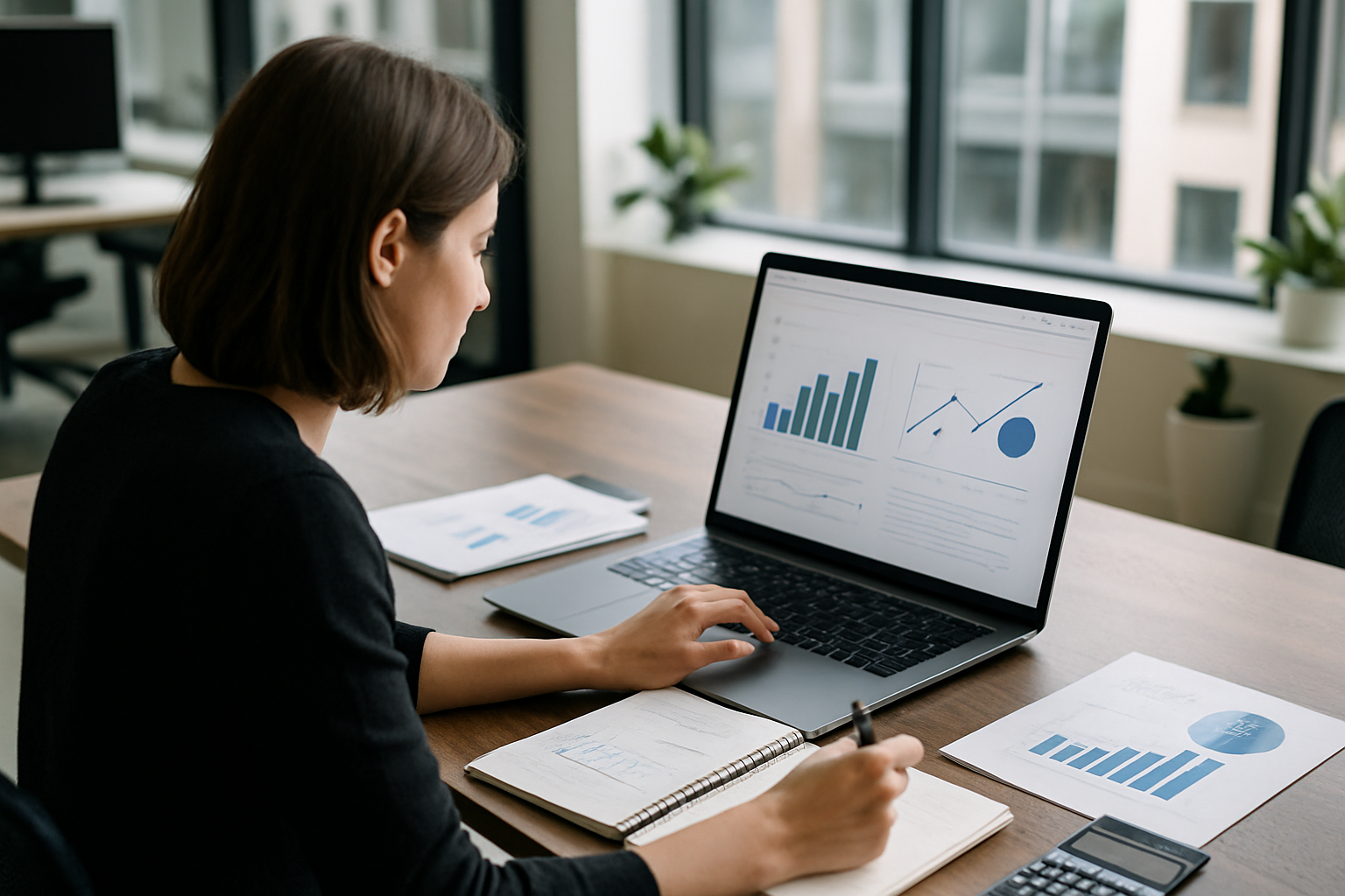 Professionista che segue un percorso di reskilling studiando nuove competenze al computer